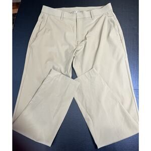 Fabletics The Only Pant Mens 34x34 khaki Performance Slim Fit Stretch